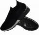 Pantofelek24 Wsuwane elastyczne buty sportowe Czarne /D1-3 8163 S306/ 40 4