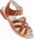 Pantofelek24 Pomarańczowe dziewczęce sandały paseczki /E2-2 9093 S096/ 26 2