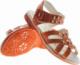 Pantofelek24 Pomarańczowe dziewczęce sandały paseczki /E2-2 9093 S096/ 26 3