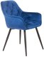 Homla HOMLA CHERRY Krzesło granatowe 57x63x84 cm 1
