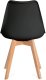 Homla HOMLA FISCO Krzesło czarne 48x56x82 cm 3
