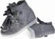 Pantofelek24 Zamszowe trampki sneakersy z kokardami SZARE /F2-2 4205 S271/ 36 7