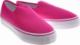 Pantofelek24 Fuksjowe tenisówki slip'on na platformie /D9-2 11657 S192/ 37 3