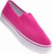 Pantofelek24 Fuksjowe tenisówki slip'on na platformie /D9-2 11657 S192/ 37 4