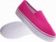 Pantofelek24 Fuksjowe tenisówki slip'on na platformie /D9-2 11657 S192/ 37 5