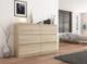 Mobene KOMODA 140 CM SONOMA MIX SZAFKA 6 SZUFLAD PRODUCENT PL R-140 MOBENE 2