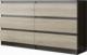 Mobene KOMODA 120CM SZAFKA 6 SZUFLAD WENGE MIX SONOMA R120 MOBENE 1