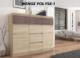 Mobene KOMODA 98CM SZAFKA 6 SZUFLAD POŁYSK SONOMA S62D T-1 PL Mobene 7