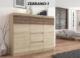 Mobene KOMODA 98CM SZAFKA 6 SZUFLAD POŁYSK SONOMA S62D T-1 PL Mobene 8