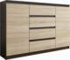 Mobene KOMODA 140CM SZAFKA 4 SZUFLADY 2 PKI WENGE MIX SONOMA R140S4 1