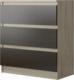 Mobene KOMODA SZAFKA 3 SZUFLADY SONOMA MIX WENGE R-3 MOBENE 1