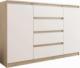 Mobene KOMODA 140CM SZAFKA 4 SZUFLADY 2 PKI SONOMA MIX R140S4 1