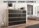 Mobene NOWOCZESNA KOMODA 140CM SZAFKA 8 SZUFLAD SONOMA POŁYSK PL R140S8 MOBENE 5