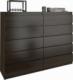 Mobene Nowoczesna KOMODA 160CM SZAFKA 10 SZUFLAD WENGE PL MOBENE R160S10 1
