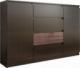 Mobene KOMODA 140CM SZAFKA 4 SZUFLADY 2 PÓŁKi WENGE POŁYSK R140S4 MOBENE 1