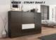 Mobene KOMODA 140CM SZAFKA 4 SZUFLADY 2 PÓŁKi WENGE POŁYSK R140S4 MOBENE 3