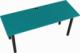 Biurko YRKE Iron Turkusowe 100 cm x 60 cm 1