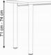 Biurko YRKE Platinium Białe 160 cmx60 cm Blat 36mm 5