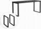 Biurko YRKE Loft Czarne 120 cm x 60 cm 2