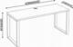 Biurko YRKE Loft Czarne 120 cm x 60 cm 3