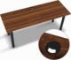 Biurko YRKE Iron Orzechowe 100 cm x 60 cm 2