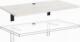 Biurko YRKE Lewitujące Białe 150 cm x 60 cm 3
