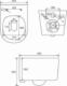 Miska WC Mexen Mexen Carmen miska wc Rimless, czarna mat - 3388XX85 2