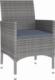 vidaXL vidaXL 3-częściowy zestaw mebli ogrodowych, polirattan, szary 5