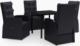 vidaXL 5-częściowy zestaw mebli ogrodowych z poduszkami, czarny 2