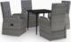 vidaXL 5-częściowy zestaw mebli ogrodowych z poduszkami, szary 2