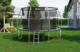 Trampolina ogrodowa Hop-Sport ogrodowa HS-PT12I z siatką wewnętrzną 12 FT 366 cm szara 3