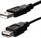 Kabel USB Logo USB-A - USB-A 1.8 m Czarny 1
