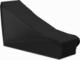 Uniprodo Pokrowiec ochronny na leżak ogrodowy tarasowy czarny 18x6x18 cm Pokrowiec ochronny na leżak ogrodowy tarasowy czarny 18x6x18 cm 1