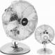 Wentylator MSW Wentylator wiatrak biurkowy stołowy śr. 295 mm 3 prędkości 30 W srebrny Wentylator wiatrak biurkowy stołowy śr. 295 mm 3 prędkości 30 W srebrny 1