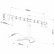 Art Stojak biurkowy na 2 monitory 13" - 27" L-21N (RAMART L-21N) 1