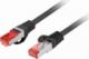 Lanberg PATCHCORD KAT.6 FTP LSZH CU 0.25M CZARNY FLUKE PASSED LANBERG 1
