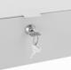 Stamony Sejf kasetka metalowa na dokumenty zamykana na klucz 350 x 320 x 110 mm DIN A5 4