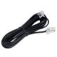 Kabel telefoniczny 4-żyłowy, RJ11 - RJ45 M, 3m, płaski, czarny 1