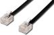 Kabel telefoniczny 4-żyłowy, RJ11 M-RJ11 M, 6m, czarny, do ADSL modem 2
