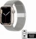 Crong Crong Wave Band Pleciony pasek do Apple Watch 38/40/41 mm (jasny szary) 1