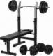 Movit Ławka Fitness czarna + zestaw hantli 60 kg 1