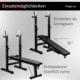 Movit Ławka Fitness czarna + zestaw hantli 60 kg 4