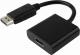 Adapter AV DisplayPort - HDMI czarny 1