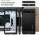Telefon komórkowy Spigen Spigen Rugged Armor etui na telefon Google Pixel 6A czarny 19