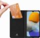 Dux Ducis Zamykane etui z klapką Dux Ducis Skin Pro skórzane do Samsung Galaxy M23 5G Czarne 3