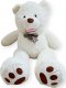 Blue Ride Duża Maskotka pluszowa TEDDY z kokardą 130 cm BIAŁY 4