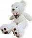 Blue Ride Duża Maskotka pluszowa TEDDY z kokardą 130 cm BIAŁY 5