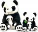 BLUBELL Maskotka pluszowa Miś Gigant Panda z dzieckiem 80 cm 4