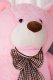 BLUBELL Wielki Miś pluszowy z kokardą TEDDY 130 cm RÓŻOWY 2