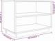 vidaXL vidaXL Szafka na buty, szara, 60x34x45 cm, lite drewno sosnowe 7